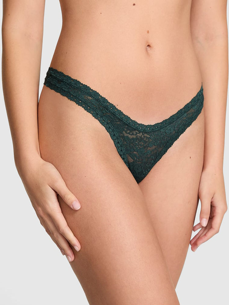 Victoria's Secret Green Micro Thong Panty-image-26