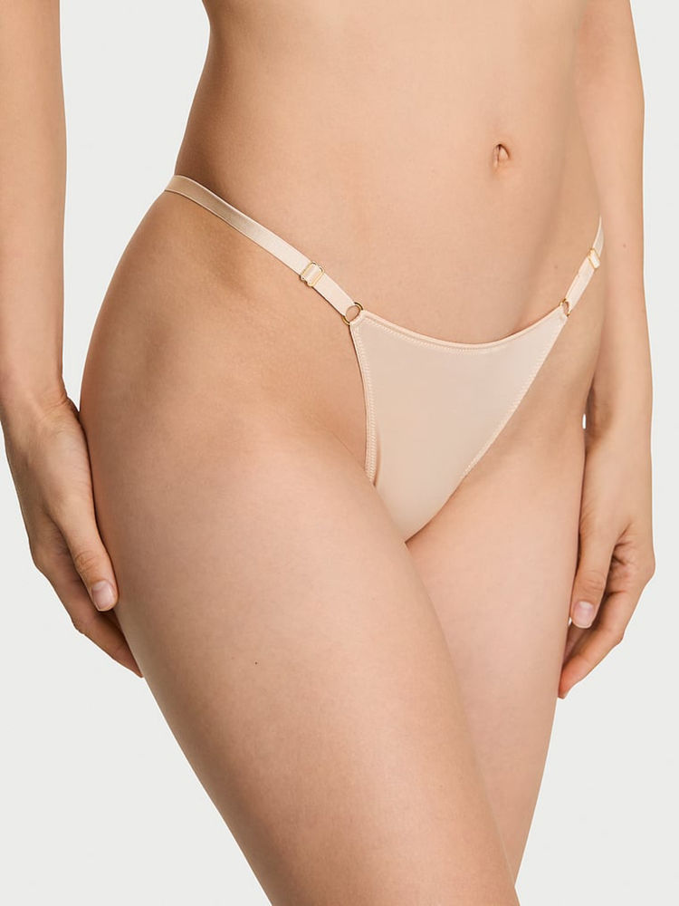 Victoria's Secret Beige Very Sexy Smooth Adjustable V-String Panty-image-32