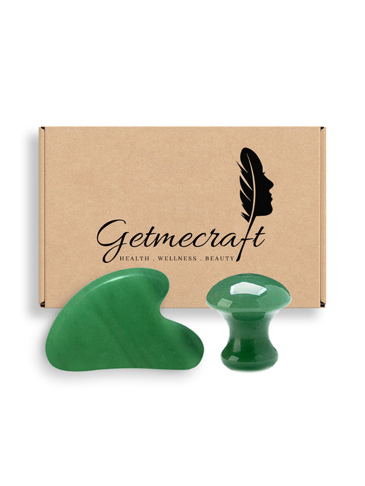 Getmecraft Jade Gua Sha And Mushroom Gua Sha Facial Massage Tool-image-1