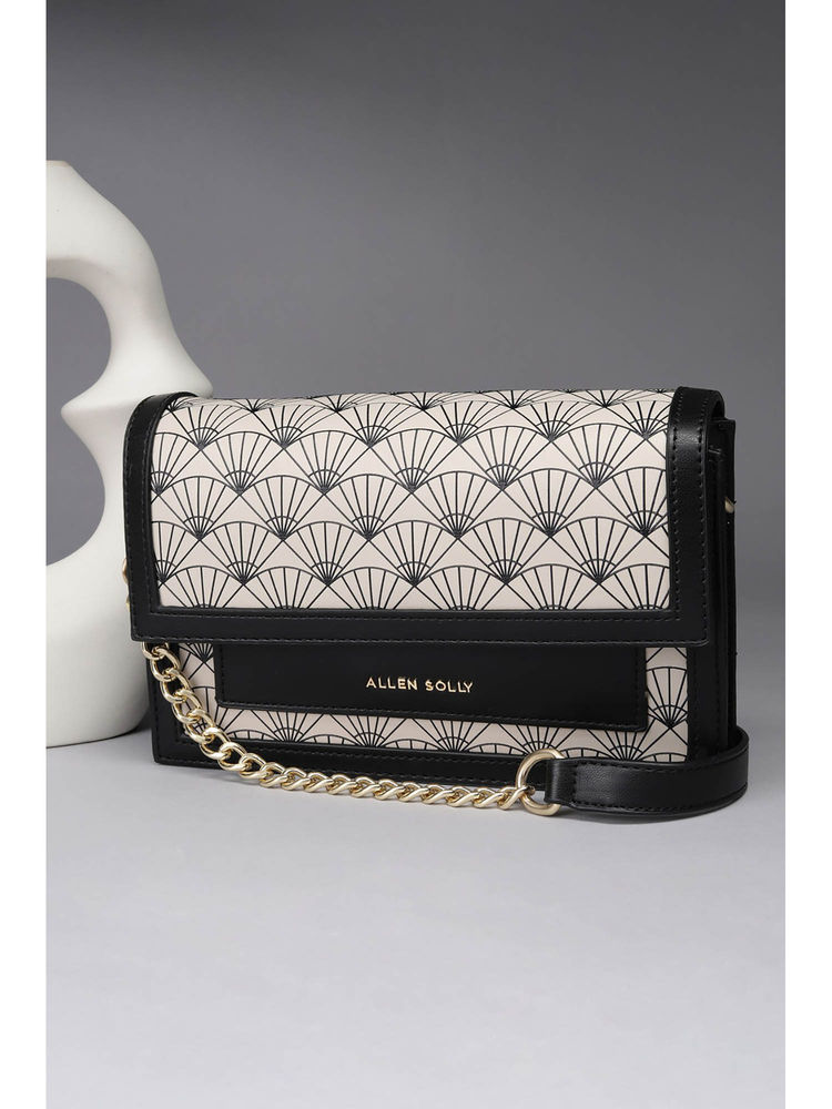 Allen Solly Women Off White Printed Sling Bag-picture-25