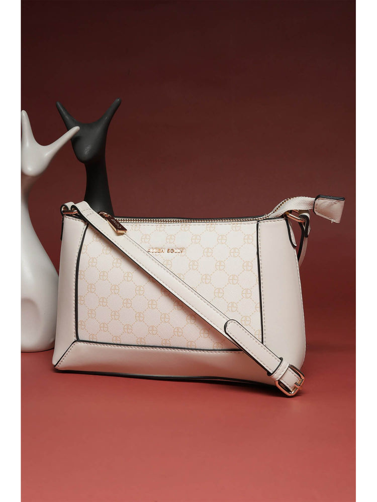 Allen Solly Women Off White Printed Sling Bag-picture-26