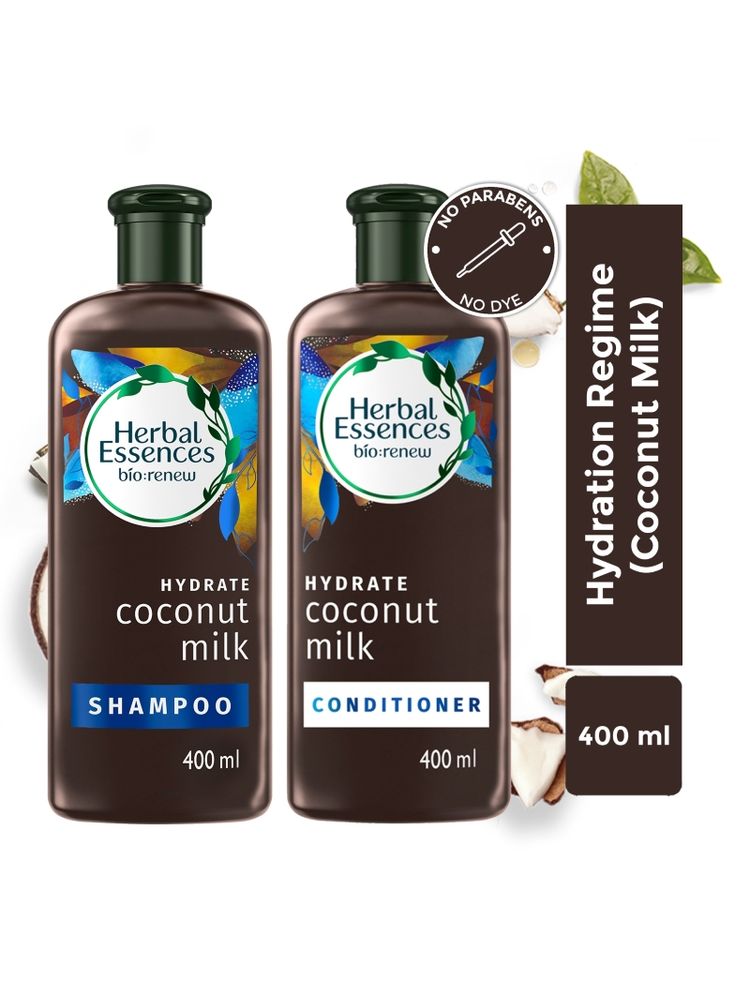 Herbal Essences Coconut Milk Shampoo & Conditioner For Hydration & Softness - No Parabens, No Colourants-picture-28