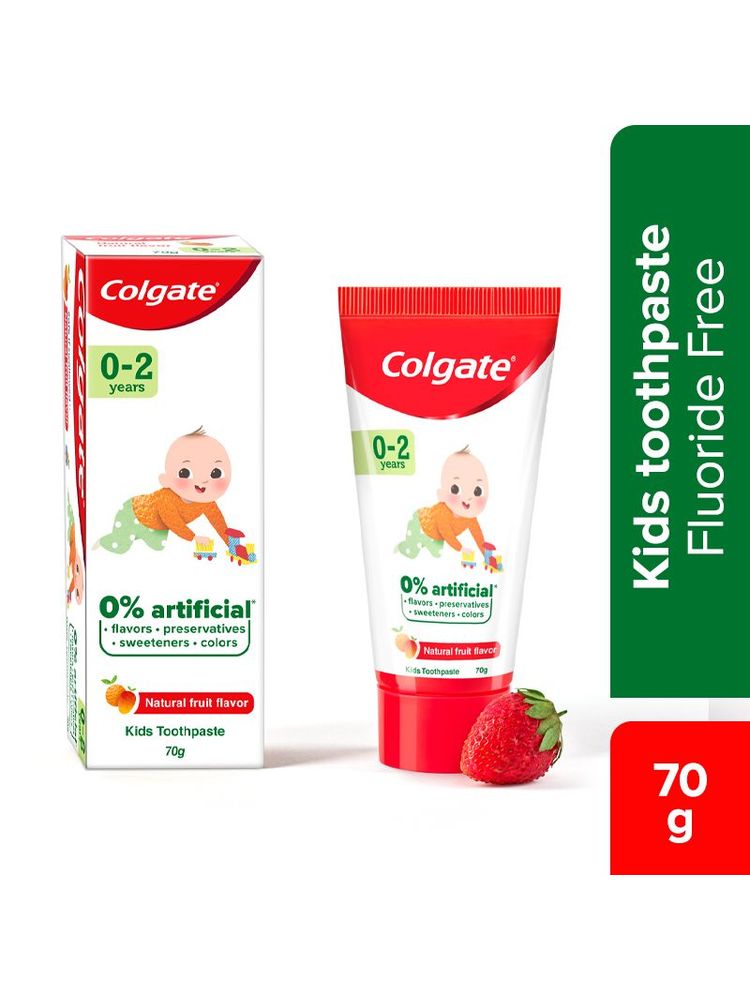 Colgate Toothpaste for Kids (0-2 years), Natural Fruit Flavour