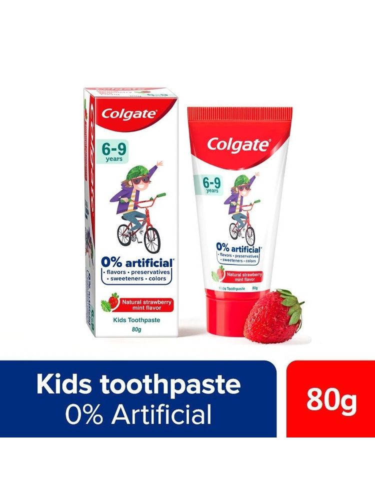 Colgate Toothpaste for Kids (6-9 years), Natural Strawberry Mint