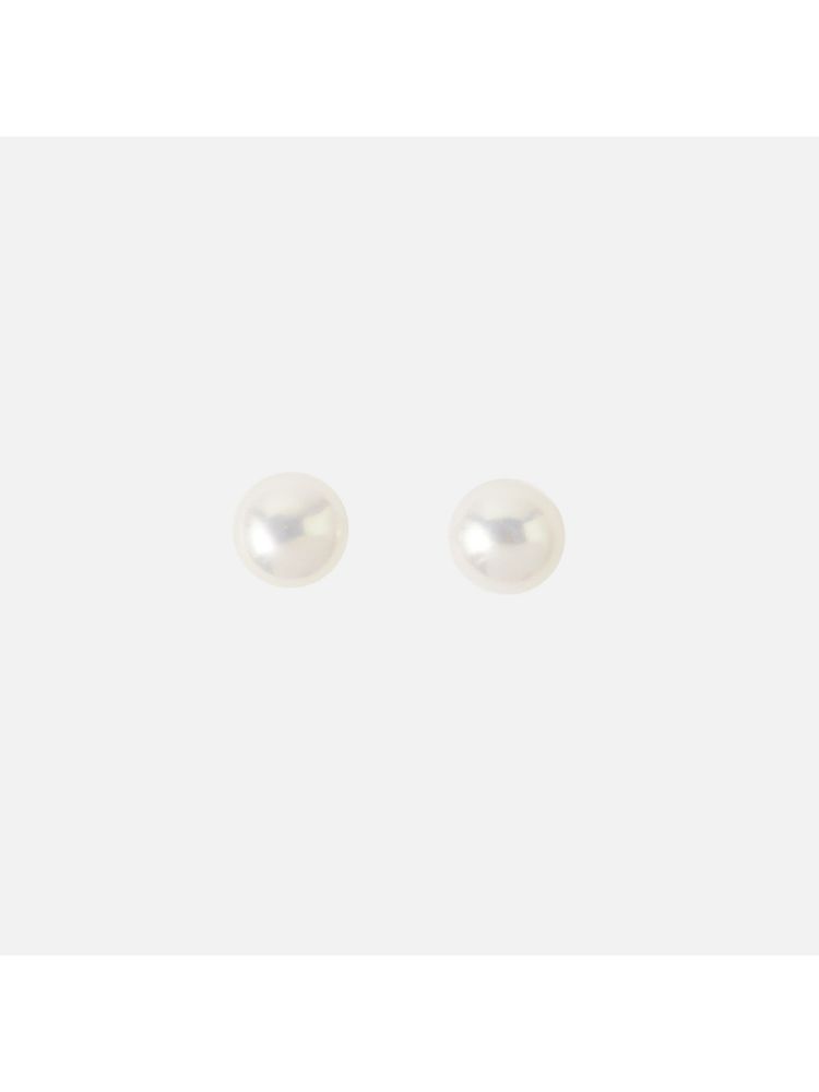 Accessorize London Women's Sterling Silver Small Freshwater Pearl Stud Earring