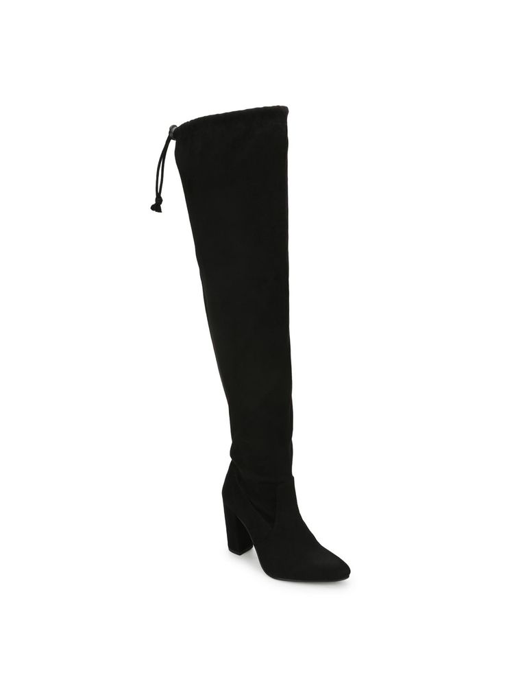 Truffle Collection Black Solid Boots
