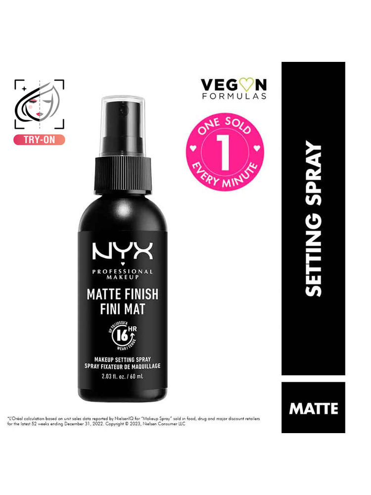 NYX Professional Makeup Up To 16HR Makeup Setting Spray Matte Finish