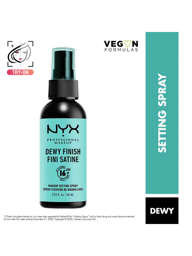 NYX Professional Makeup Up to 16 HR Makeup Setting Spray Dewy Finish