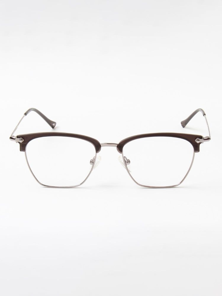 TED SMITH Unisex Full Rim Square Silver Eyeglass Frame-image-19