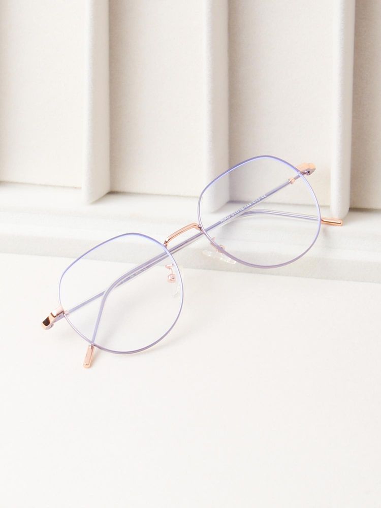 TED SMITH Unisex Rimless Round Purple Eyeglass Frame-picture-10