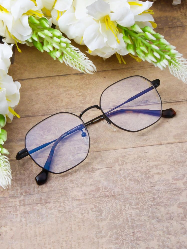 TED SMITH Unisex Rimless Square Black Eyeglass Frame-image-18