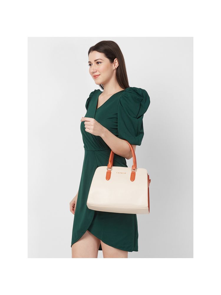 Caprese Foxy Satchel Large Cream (L)-picture-16