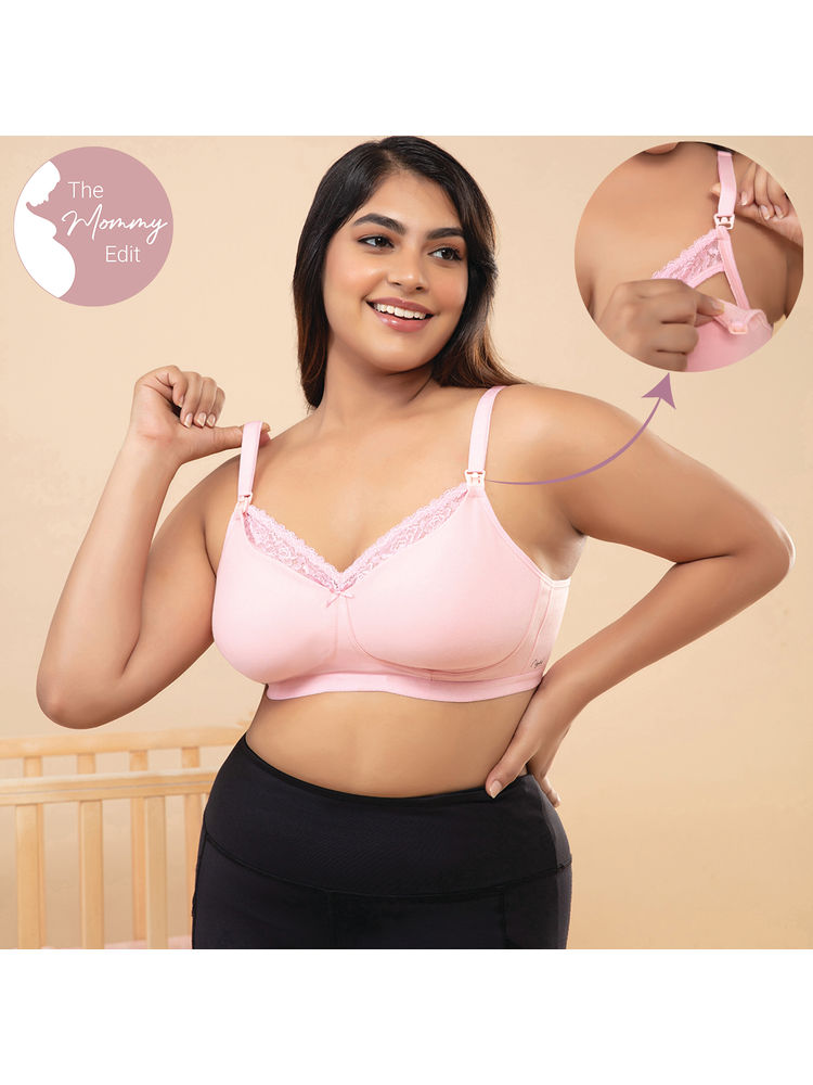Nykd by Nykaa Pretty Maternity Feeding Bra - Pink NYB031-picture-20