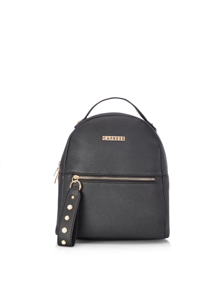 Caprese Rome Medium Black Backpack-image-6