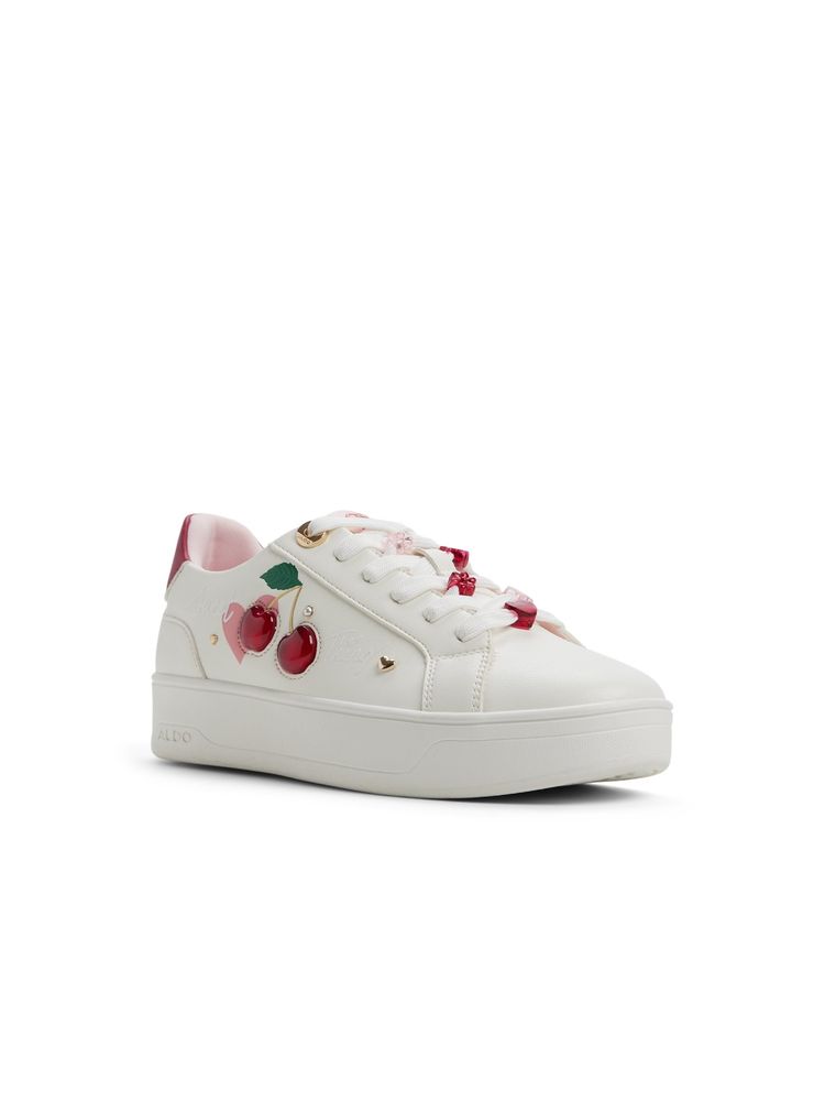 Aldo Cherrylovea Women White Sneakers-image-22