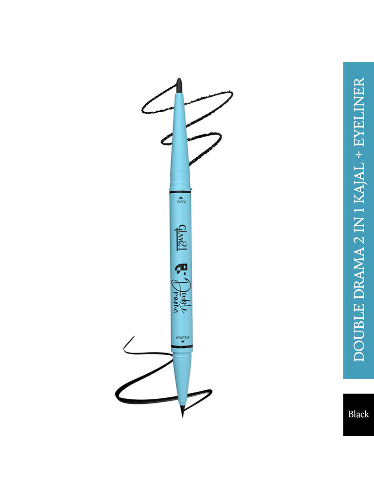GLAM21 Intense Black 24Hours Double Drama Duo Kajal + Eyeliner-image-5