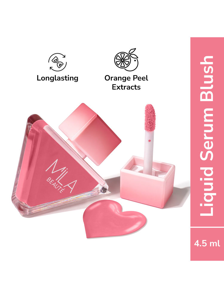 Mila Beauté Pookie Serum Blush Highly Pigmented With Orange Peel Extracts-picture-16
