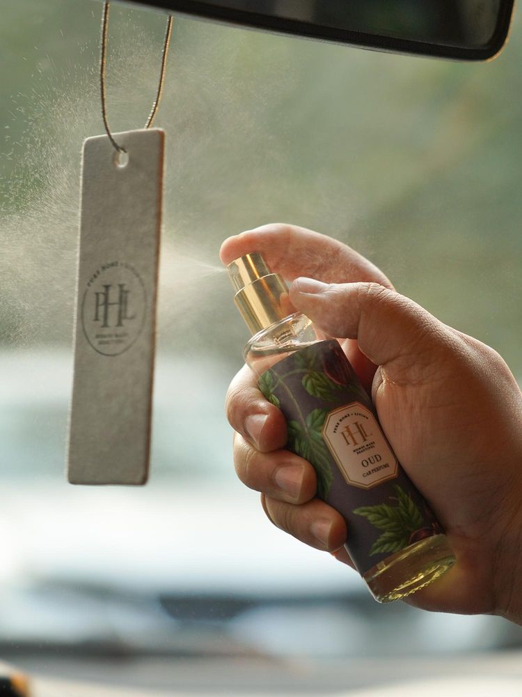 Pure Home + Living Oud Car Freshener Spray With Perfume Card-image-40