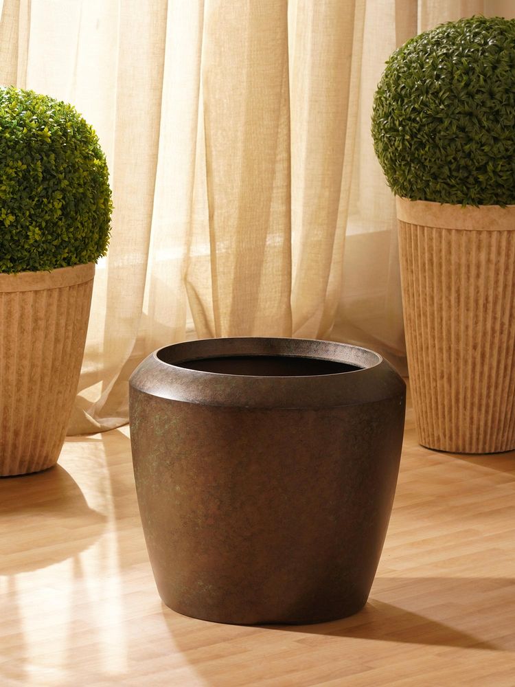 Pure Home + Living Brown Recycled Plastic Pot - Large-image-4