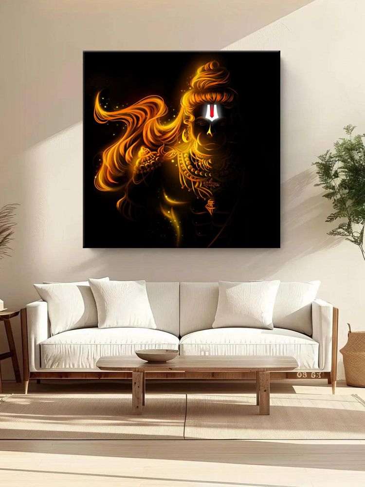 999Store Majestic Hanuman In The Clouds Canvas Painting-image-22