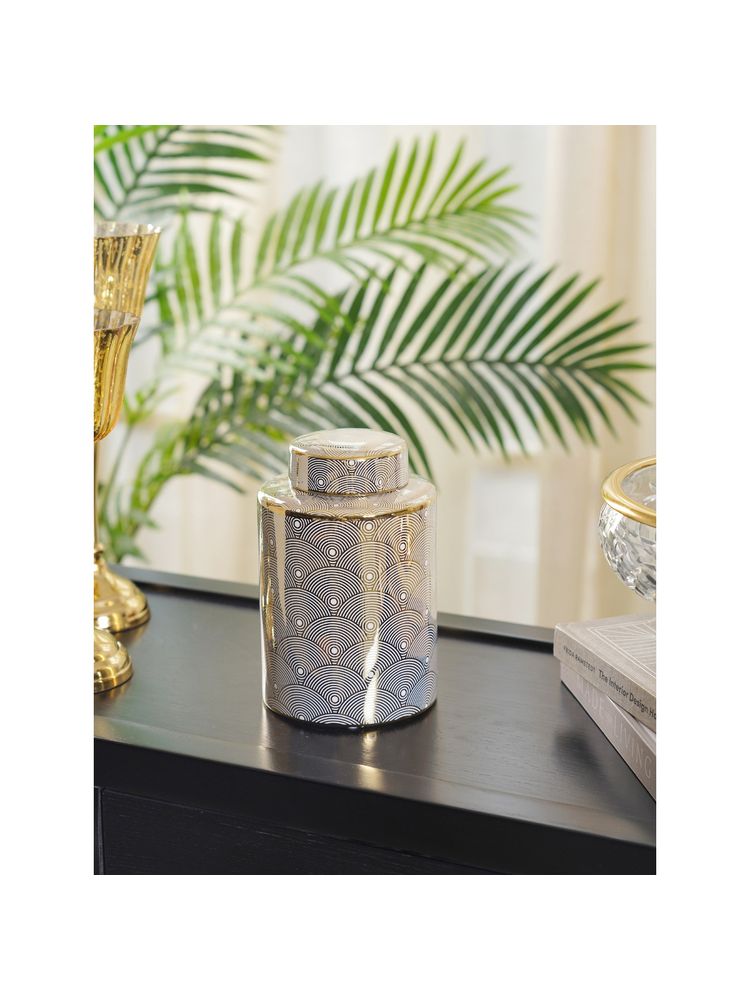 Pure Home + Living Citrine Gold Small Geo Canister-image-46