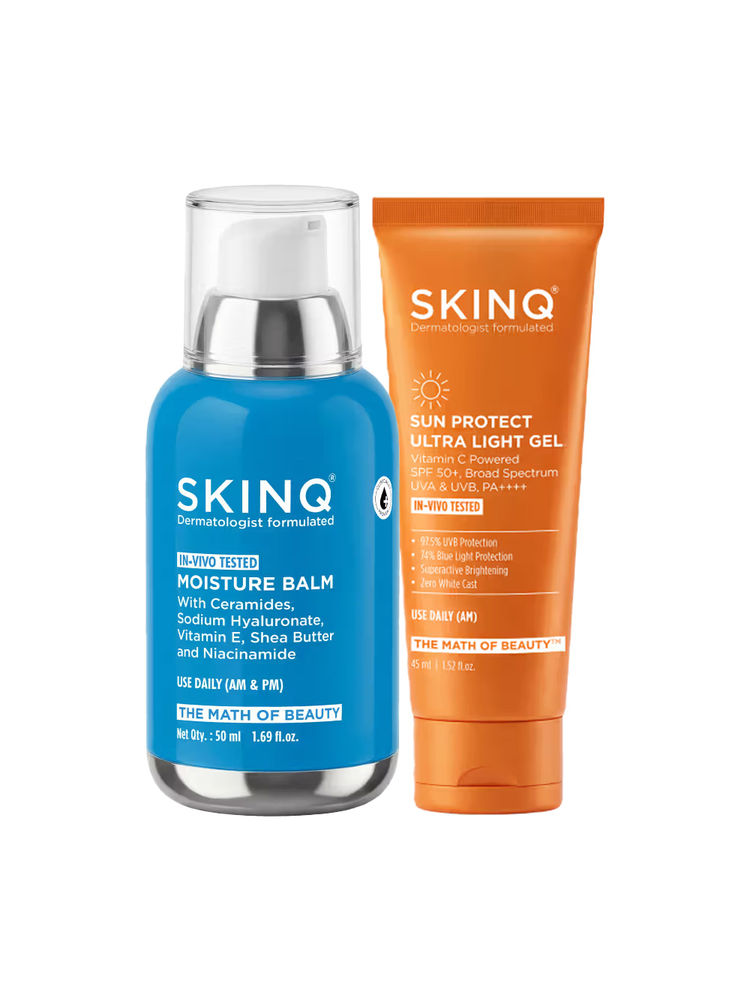 SKINQ Daily Hydration & Protection Combo Moisturizer With Ceramides & SPF 50+ PA++++ Sunscreen-image-31