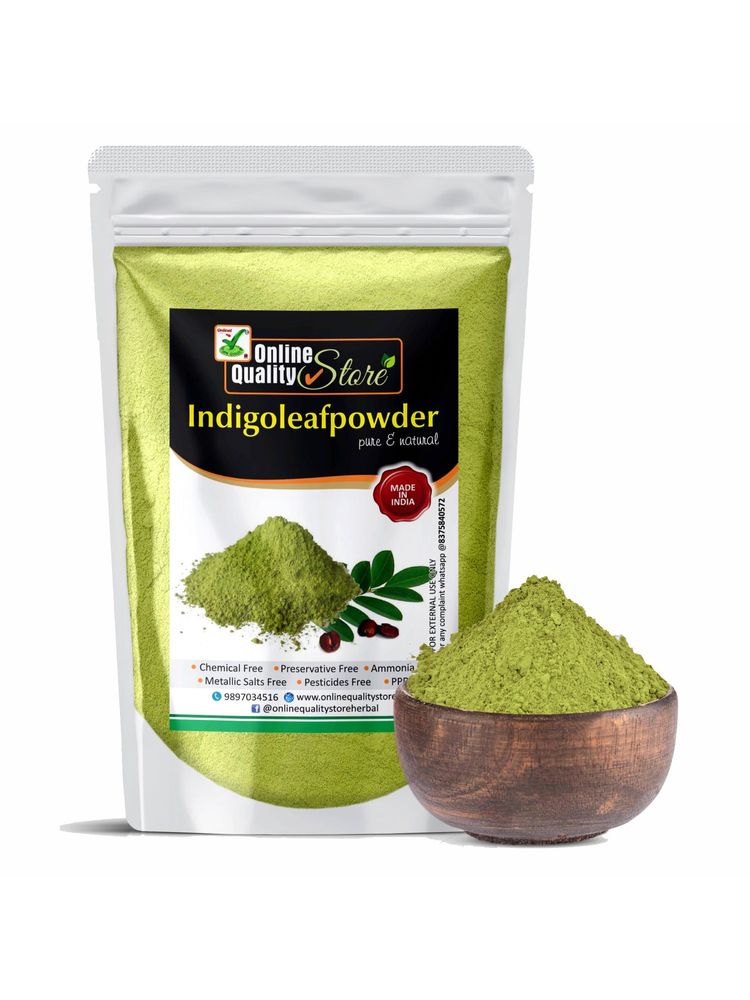 Online Quality Store Indigoleaf Hair Color Powder For Hair And Beard Dye - Black-picture-25