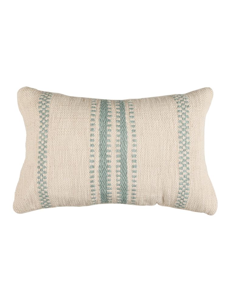 Sashaa World Blue and Beige Striped Cushion-picture-20