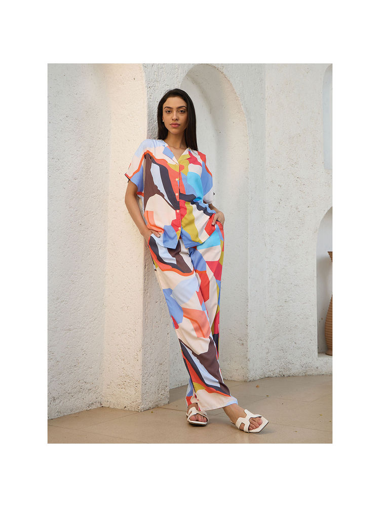 Sweet Dreams Women Multi-Color Printed Shirt with Pyjama (Set of 2)-picture-26