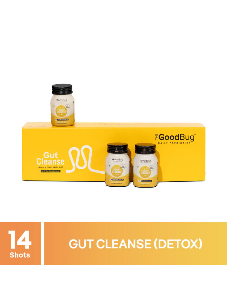 The Good Bug Daily Prebiotic Gut Cleanse Detox Shots with Green Tea Extracts