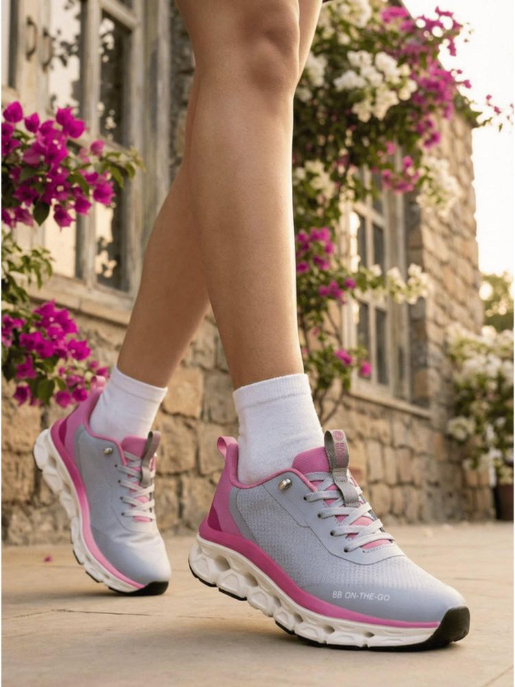 Bacca Bucci BB On-The-Go Women Grey Running Shoes-image-37