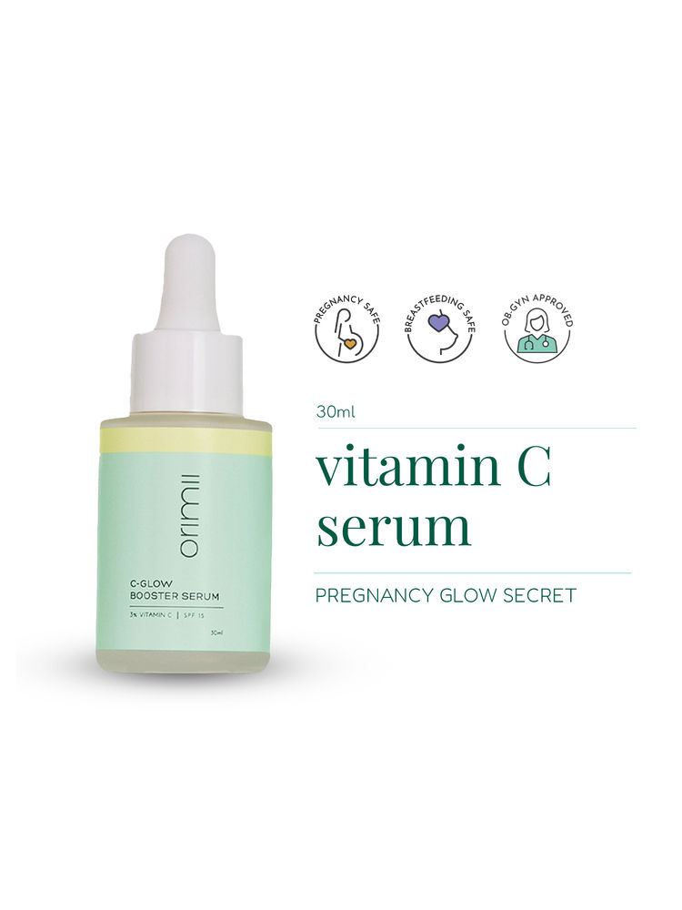 Orimii 3% Vitamin C Face Serum with SPF 15 for Glowing Skin - Non Comedogenic, Pregnancy Safe