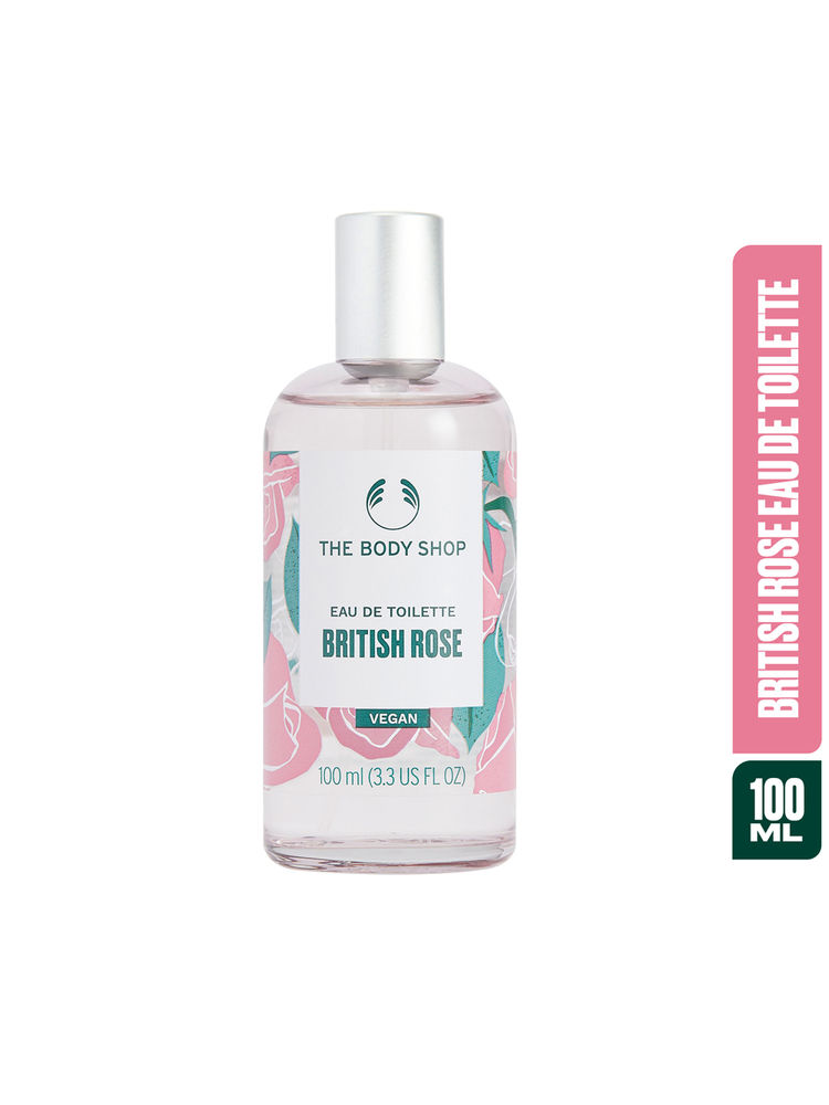 The Body Shop British Rose Eau De Toilette, Long-Lasting Floral Fragrance, 91% Natural-image-43