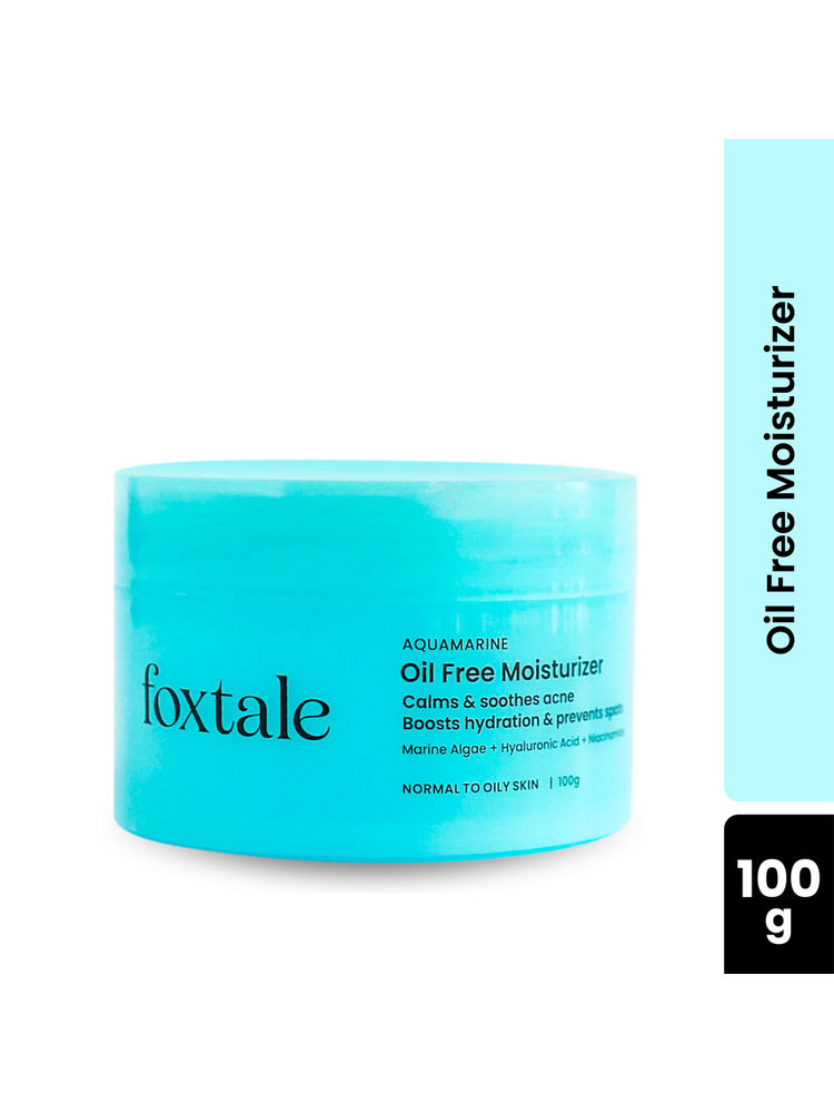 Foxtale Aquamarine Oil Free Hydrating Moisturiser With Hyaluronic Acid For Normal To Oily Skin-image-3
