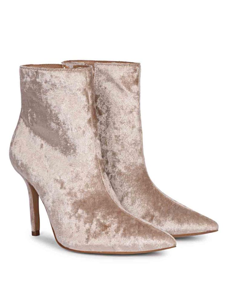 Saint G Vienna Beige Stretch Suede Ankle Boots-image-44