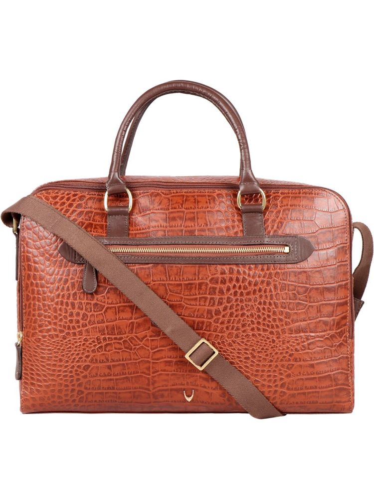 Hidesign Ee Valentina 01-Croco Melbourne Ranch-Tan Dark Brown-15-Inch-picture-10