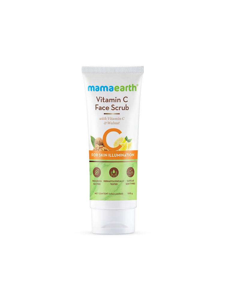 Mamaearth Vitamin C Face Scrub For Glowing Skin, With Vitamin C And Walnut For Skin Illumination-picture-23