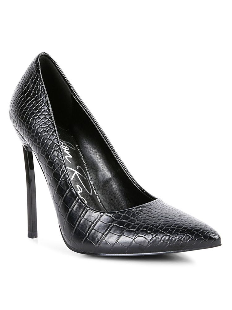London Rag Textured Black Heels-image-42