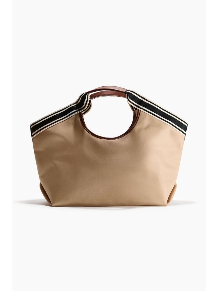 H&M Women Beige Shopper Tote Bag-picture-11