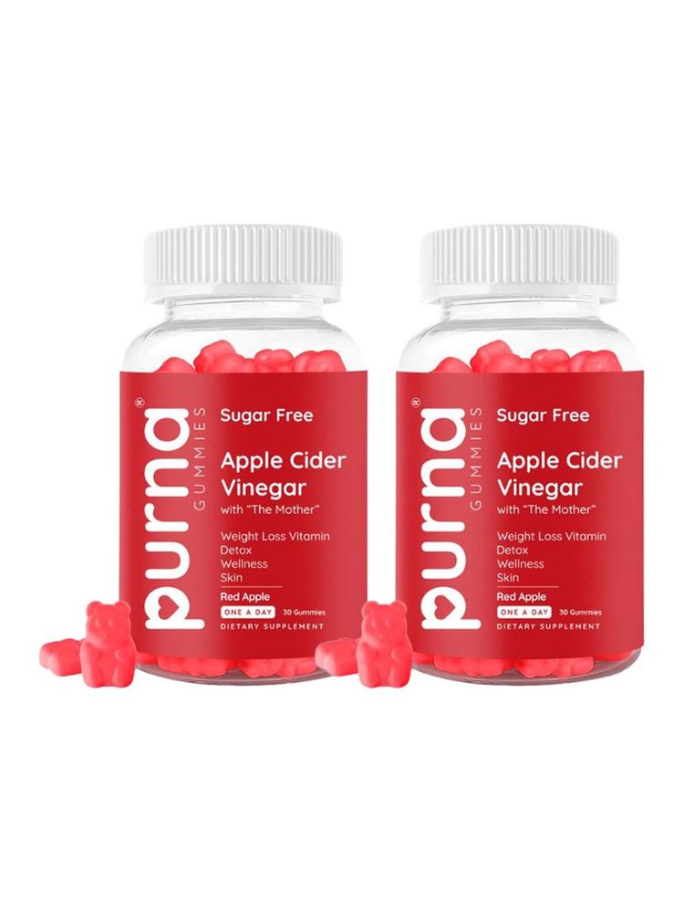 Purna Gummies Apple Cider Vinegar - Pack Of 2