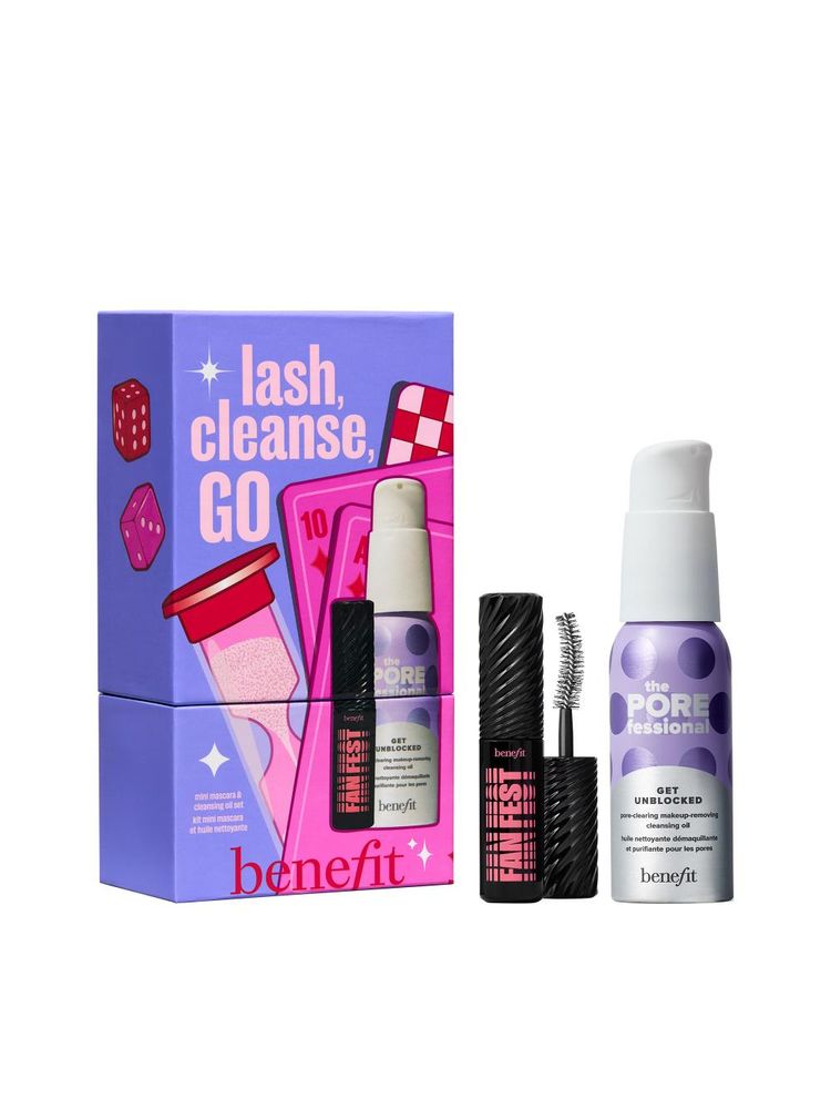 Benefit Cosmetics Lash, Cleanse, Go Mini Mascara & Cleansing Oil Set-picture-22