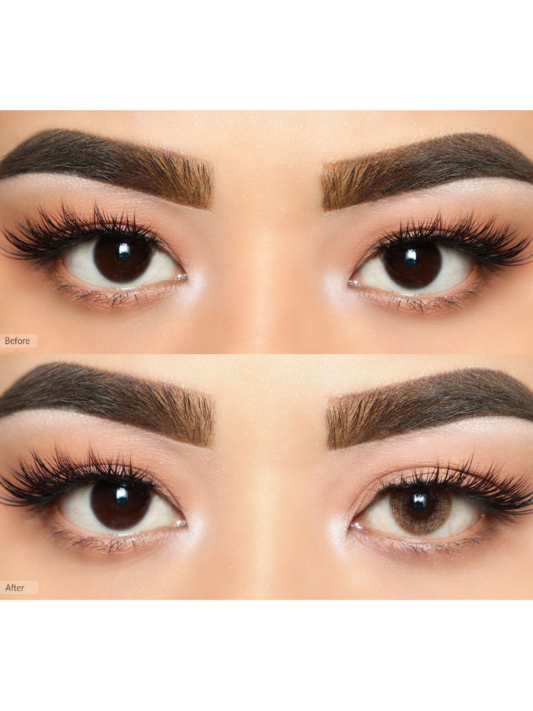 O-Lens Russian Velvet Monthly Coloured Contact Lenses - Brown (-4.50)-picture-23