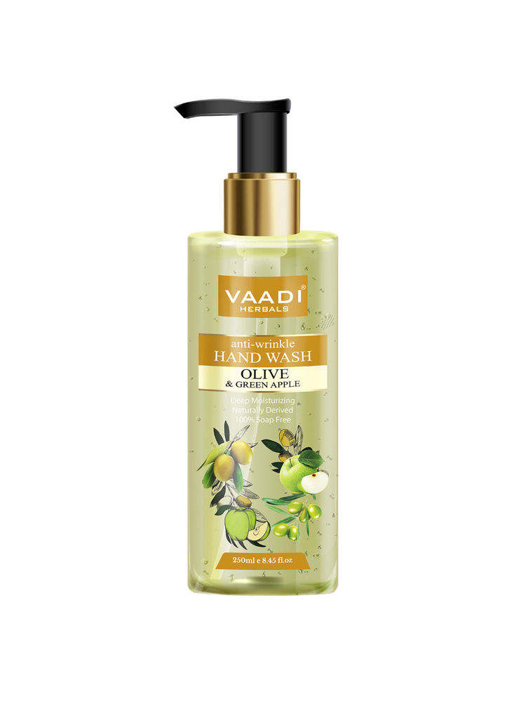 Vaadi Herbals Anti - Wrinkle Olive and Green Apple Hand Wash-picture-14