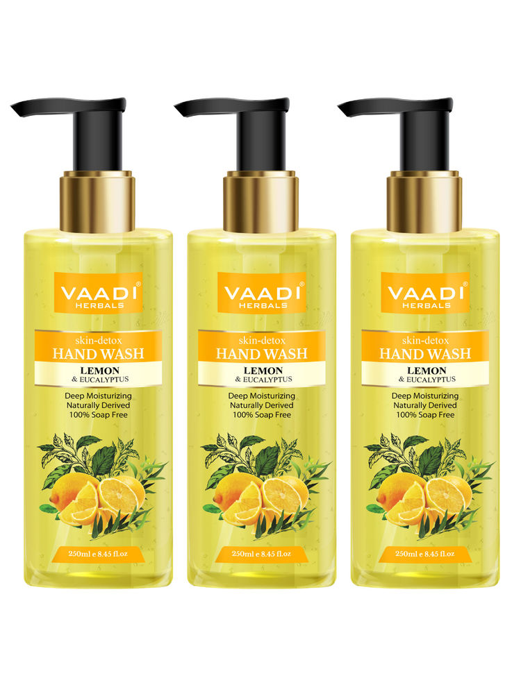 Vaadi Herbals Skin - Detox Lemon & Eucalyptus Hand Wash - Pack of 3-picture-43