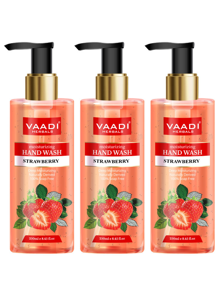Vaadi Herbals Deep Moisturizing Strawberry Hand Wash - Pack of 3-picture-32