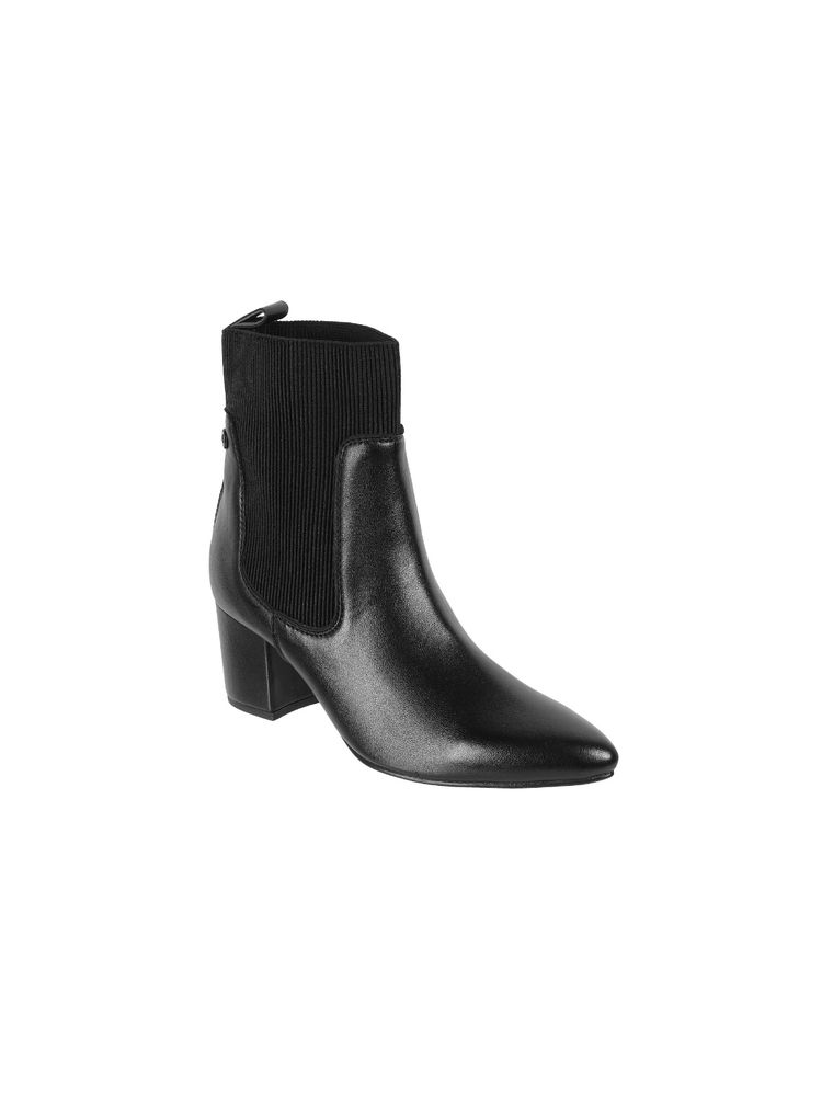 Metro Women Black Chelsea Boots-image-34