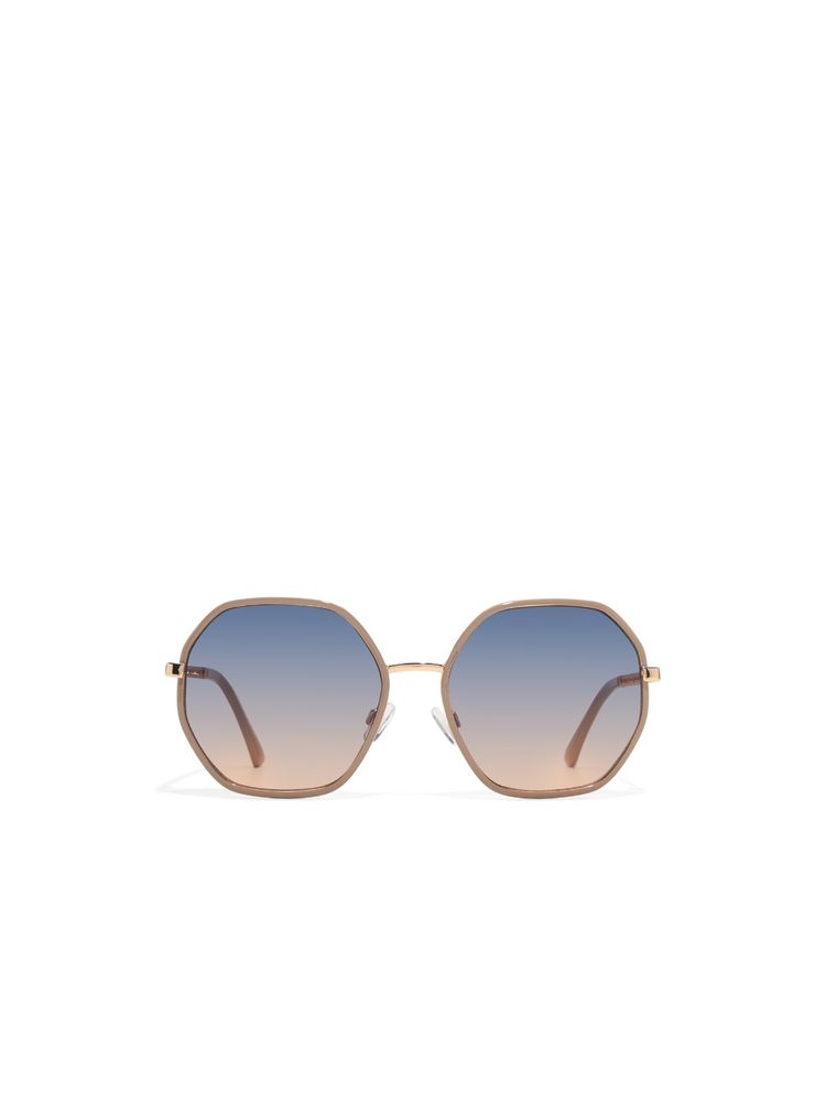 Aldo Women Blue Lens Hexagonal Sunglasses - TEREN101-picture-43