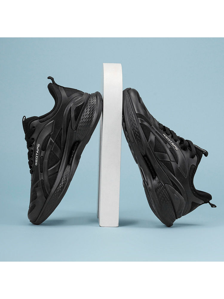 Red Tape Women Textured Black Athleisure Sports Shoes-picture-27