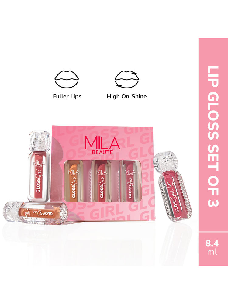 Mila Beauté Gloss Girl High Shine Lip Gloss Trio Set Of 3-picture-21