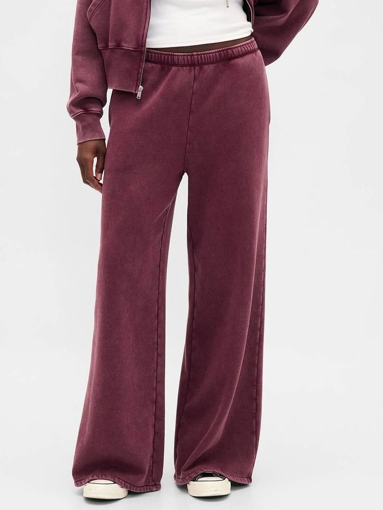 GAP Maroon Cotton Blend Solid Trackpant-image-20